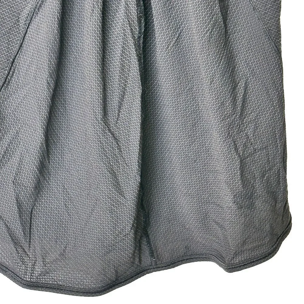 Lululemon 6 Just Pleat It Tank Black Pleated Mesh Back Panel Active